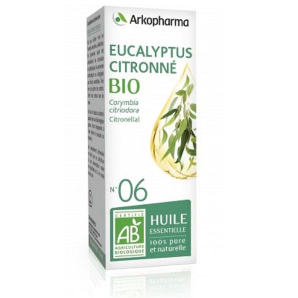 ARKOESSENTIEL BIO Eucalyptus Citronné n°06 - Fl/10ml - Huile Essentielle 100% Pure et Naturelle
