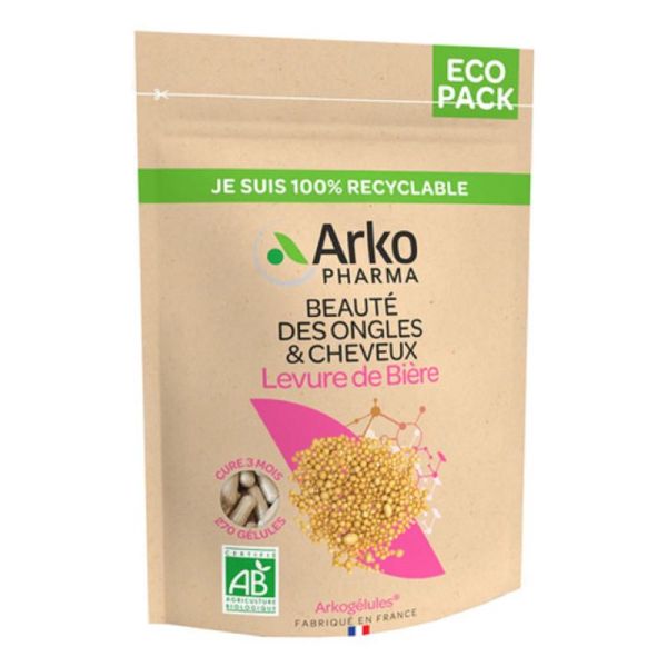 ARKOGELULES BIO Eco Pack Levure de Bière 1335mg Revivifiable - Bte/150 - Beauté des Ongles et Cheveux