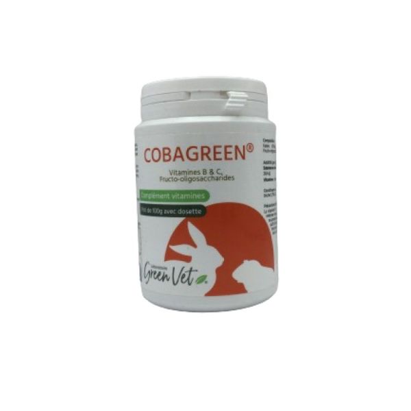 COBAGREEN 100g - Lapin Nain, Petits Rongeurs, Cobayes, Souris, Hamster, Rat, Chinchilla, Octodon