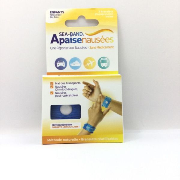 SEA-BAND Enfants Bracelet Anti-Nausées couleur Bleu , 5015259007552