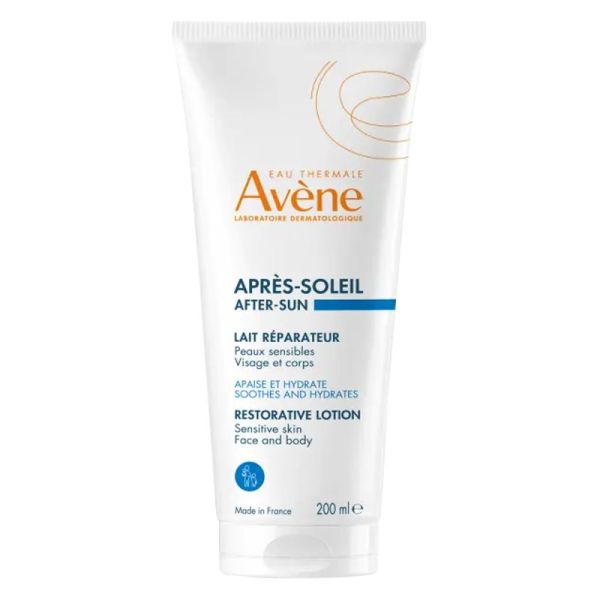 AVENE SOLAIRE Après Soleil Lait Réparateur 200ml - Peaux Sensibles Echauffées - Visage et Corps - Dès 2 Ans