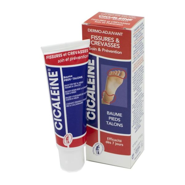 CICALEINE Baume Pieds Talons 50ml - Soin et Prévention des Fissures et Crevasses