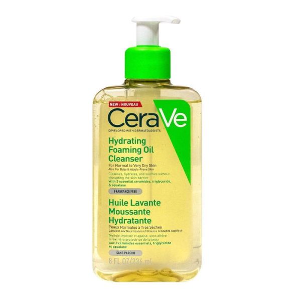Cerave Huile lavante moussante peau normale 236ml