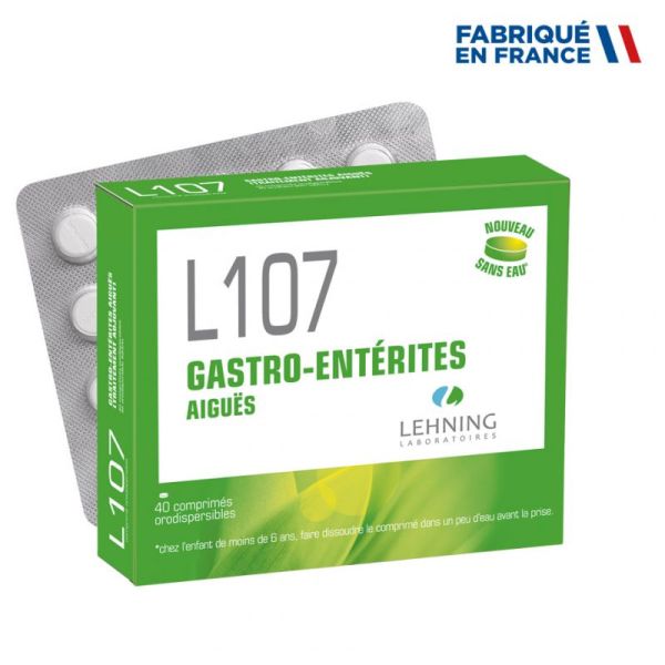 Lehning L107 complexe Gastro-entérites aigües - 40 comprimés orodispersibles