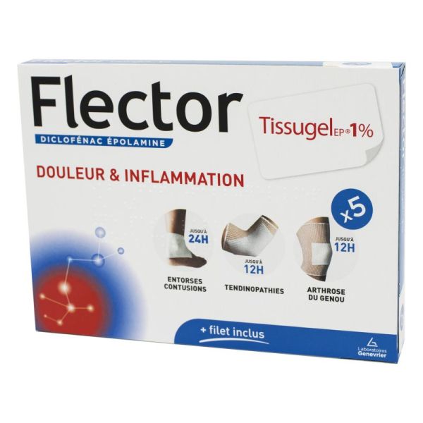 Flectortissugel EP 1 %, 5 emplâtres