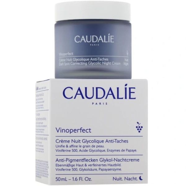 CAUDALIE - Vinoperfect - creme nuit glycolique anti taches - rechargeable - 50ml