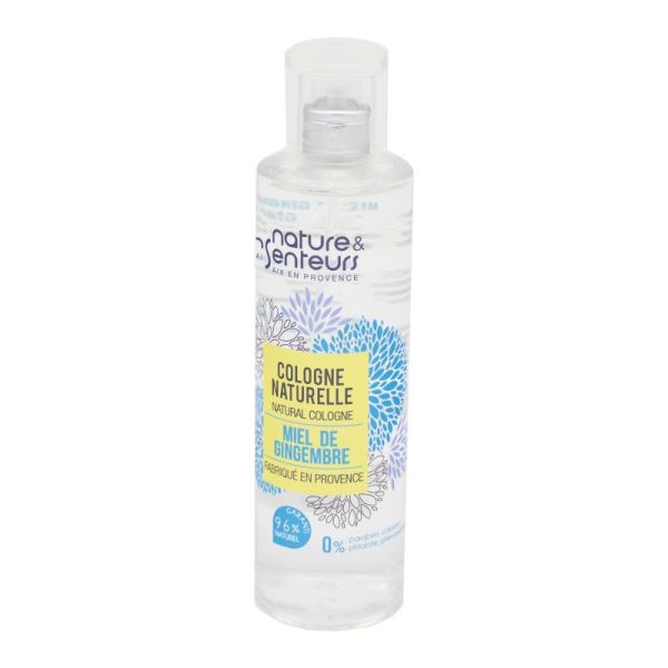 Nature et Senteurs Cologne Naturelle Miel de Gingembre - 96% Naturel - Vaporisateur/100ml