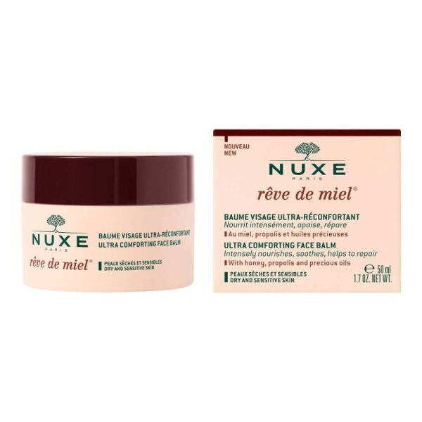 NUXE REVE DE MIEL Baume Visage Ultra Reconfortant 50ml - Peaux Sèches et Sensibles