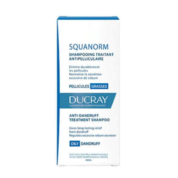 SQUANORM Shampooing Traitant Anti-Pelliculaire 200ml - Pellicules Grasses