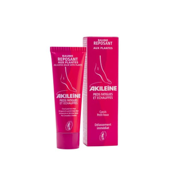 AKILEINE SOINS ROUGES - Baume Reposant - Pieds Fatigués, Gonflés - T/50ml - ASEPTA