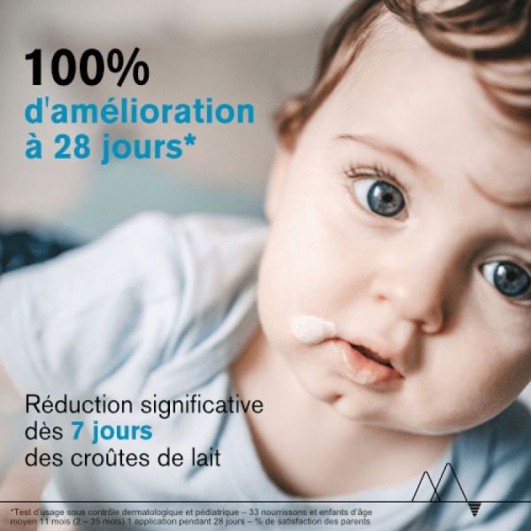 URIAGE Bébé 1er SOIN Croûtes de Lait 40ml - Crème Régulatrice et Apaisante - Elimine les Squames