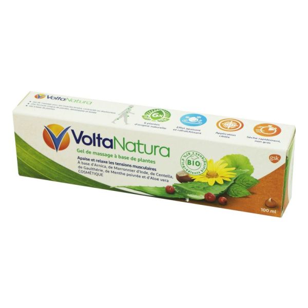 VOLTANATURA BIO 100ml - Gel de Massage à Base de 6 Plantes