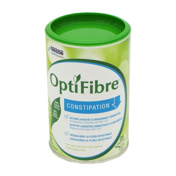 OPTIFIBRE Poudre Anti-Constipation 100% d' Origine Naturelle - Pot/125g - NESTLE