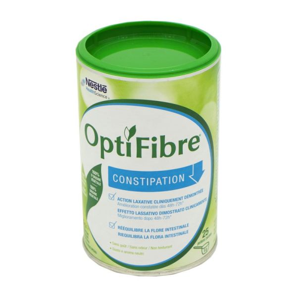 NESTLE OPTIFIBRE 125g Poudre Anti Constipation 100% d' Origine Naturelle -  7613034075734