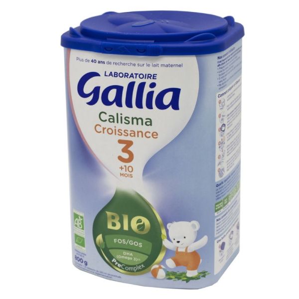 GALLIA CALISMA 3 BIO Croissance Bte/800g - Lait en Poudre pour Nourrissons dès 10 Mois