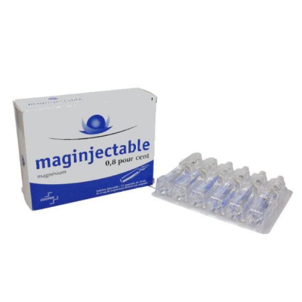 Maginjectable 0,8%, solution injectable IV - 10 ampoules 10 ml