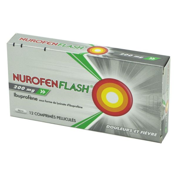 Nurofenflash 200 mg, 12 comprimés pelliculés