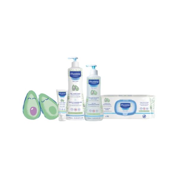 LOT DE 2 MUSTELA PEAU NORMALE Eau Nettoyante 500ml - Sans Rinçage - à l' Avocat Bio