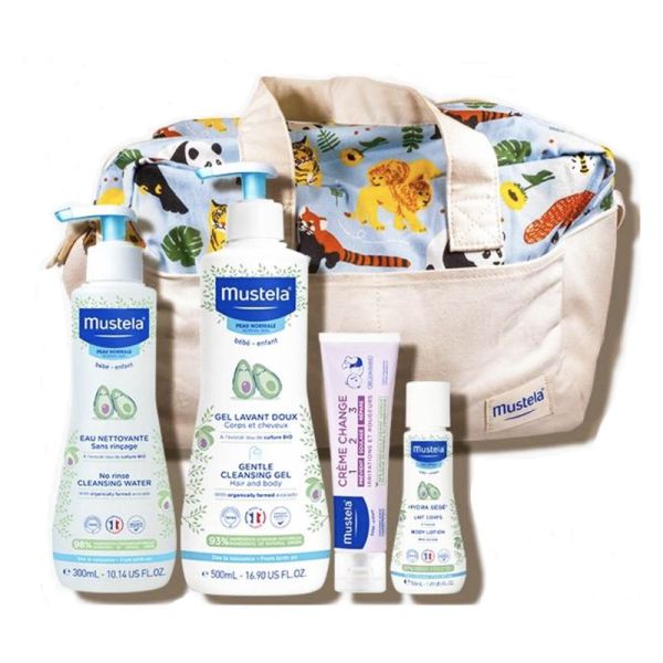 MUSTELA Sac à Langer "Les Indispensables de Bébé" - 4 Produits