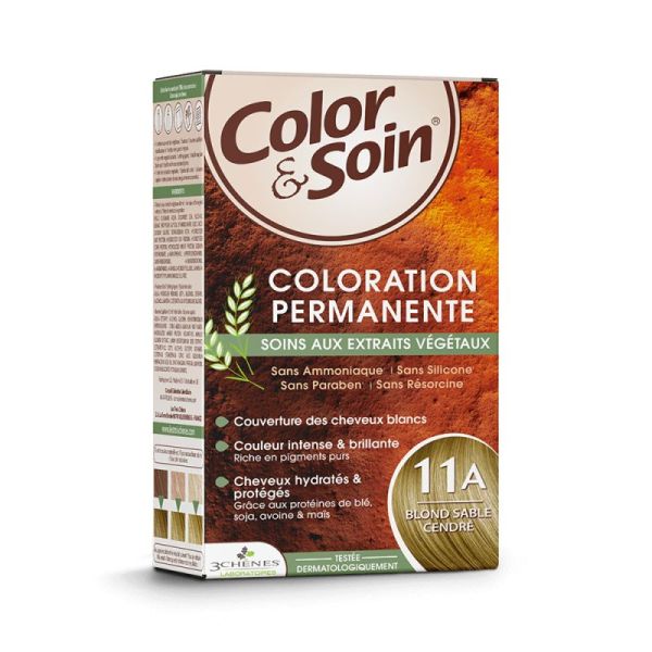 Color & Soin coloration permanente - soins aux extraits végétaux - 11 A Blond Sable Cendré