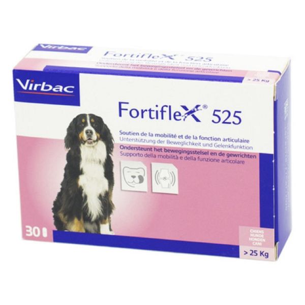 FORTIFLEX 525 Chiens de Plus 25 kg - Soutien de la Mobilité, de la Fonction  Articulaire - Bte/