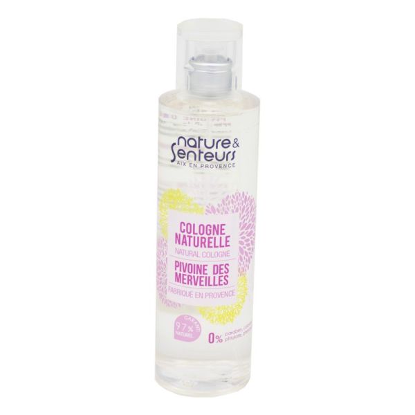 Nature et Senteurs Cologne Naturelle Pivoine des Merveilles - 97% Naturel - Vaporisateur/100ml