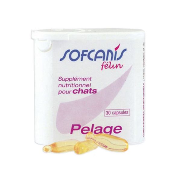 SOFCANIS FELIN Pelage 30 Capsules - Soutien de la Fonction Dermique
