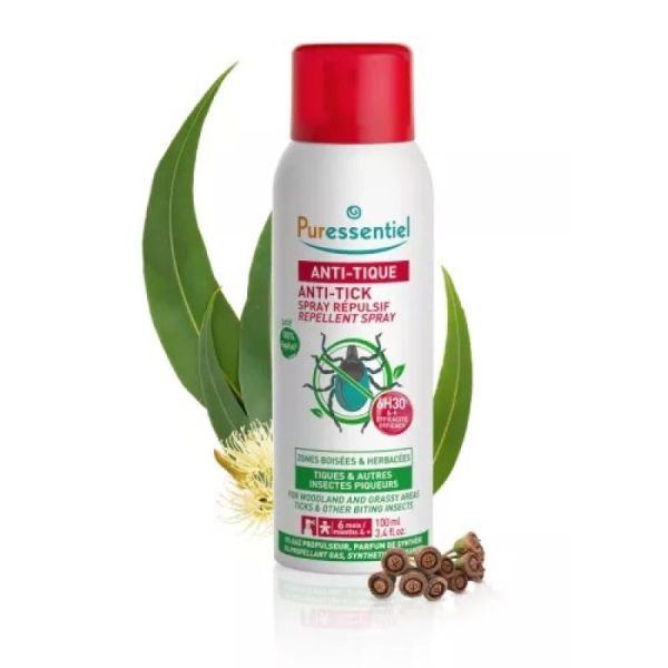 PURESSENTIEL Anti-tique Spray Répulsif 100ML
