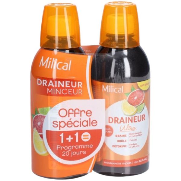 MILICAL - Utra Draineur Minceur - Offre spéciale 1+1 = Programme de 20 jours