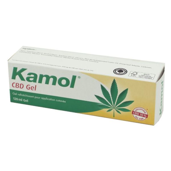 KAMOL CBD Gel 120g - Avec 600mg de CBD - Muscles Fatigués