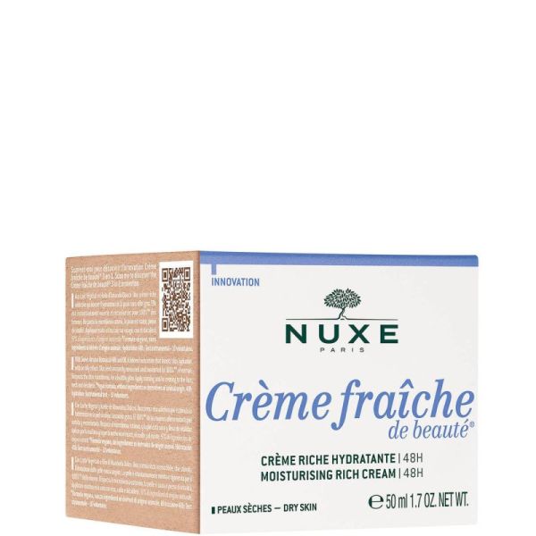 NUXE CREME FRAICHE de Beauté Crème Riche Hydratante 48H 50ml - Peaux Sèches