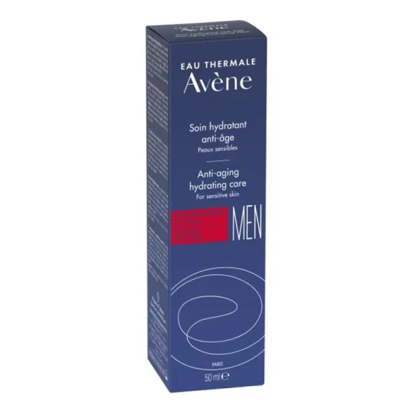 AVENE MEN Soin Hydratant Anti Age 50ml - Peaux Sensibles - Redonne Tonicité à la Peau