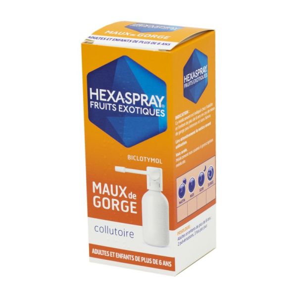 Hexaspray Fruits Exotiques, collutoire - Flacon pressurisé 30 g