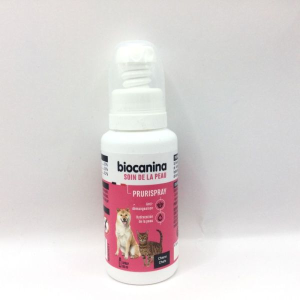 BIOCANINA DERMATOLOGIE PRURISPRAY - Solution Calmante Anti Démangeaisons sans Alcool - Fl/80ml