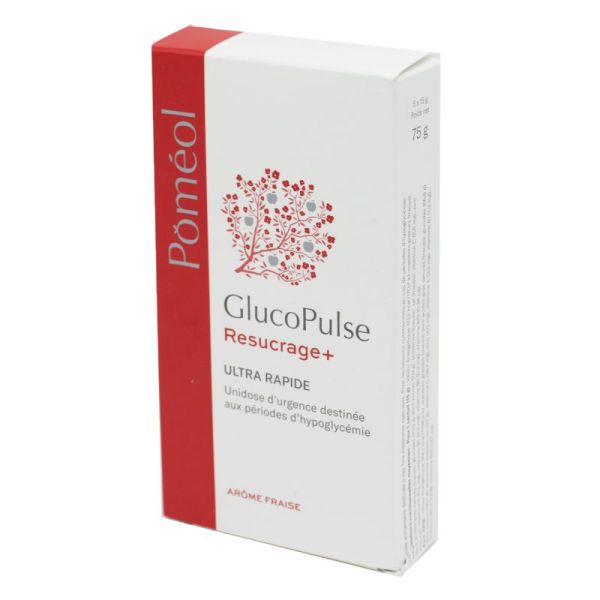 CLEMASCIENCE GLUCOPULSE RESUCRAGE+ Ultra Rapide - Unidose d' Urgence Destinée aux Périodes d' Hypogl