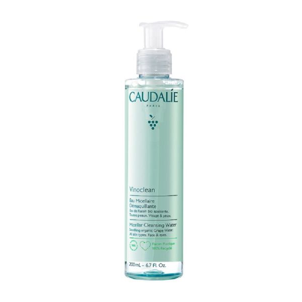 CAUDALIE VINOCLEAN Eau Micellaire Démaquillante 200ml - Toutes Peaux