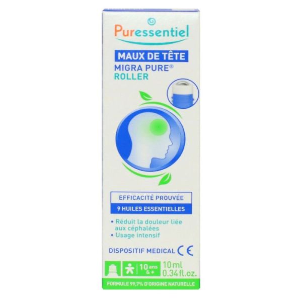 Puressentiel - Maux de tête bien-être roller 10ml -