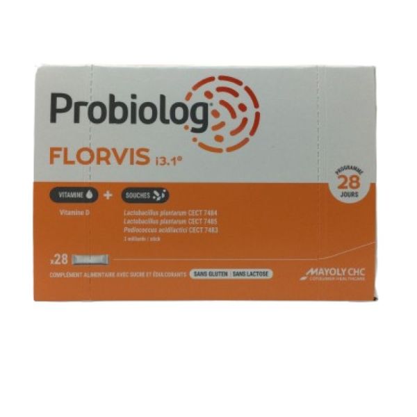PROBIOLOG FLORVIS I3.1 Poudre orodispersible - 28 sticks