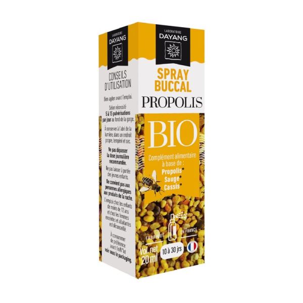 DAYANG BIO PROPOLIS Spray Buccal 20ml - Gorge, Pharynx, Cordes Vocales