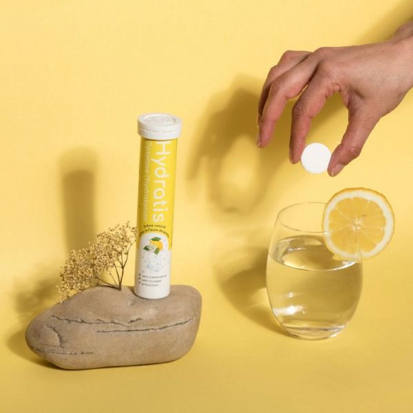 HYDRATIS Citron et Fleurs de Sureau 20 Pastilles Effervescentes - Optimise l' Hydratation