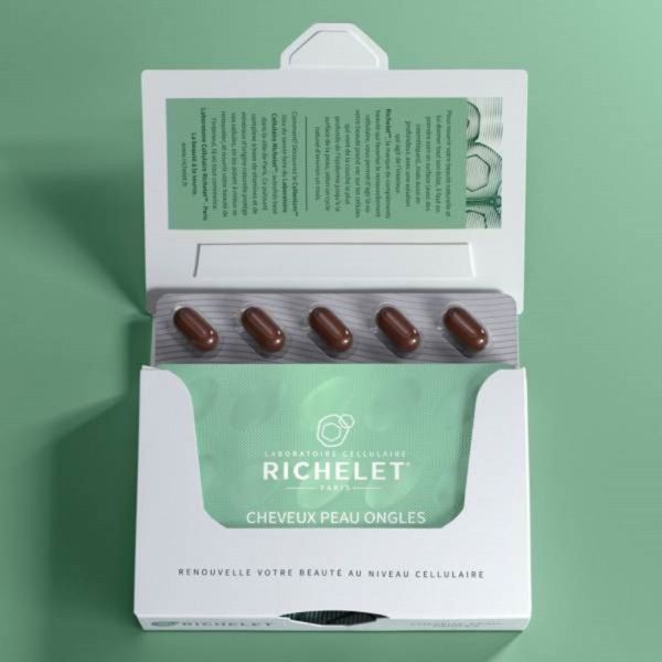 RICHELET CHEVEUX PEAU ONGLES 30 Capsules - Renouvellement Cellulaire pour une Beauté Holistique