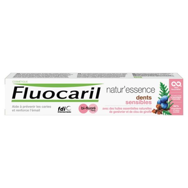 FLUOCARIL NATUR'ESSENCE DENTS SENSIBLES 75ml - Dentifrice Bifluoré 145mg