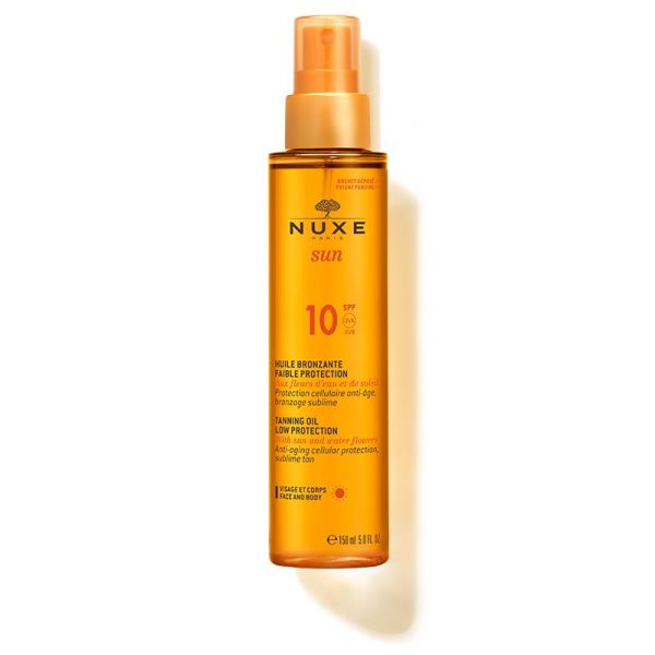 NUXE SUN Huile Bronzante Visage et Corps SPF 10 - Spray/150ml