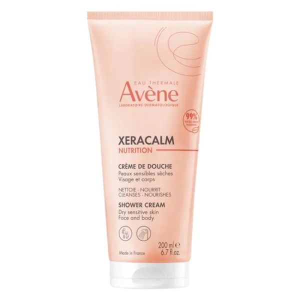 AVENE Xeracalm Nutrition Crème de Douche 200ml - Peaux Sensibles Sèches Visage et Corps