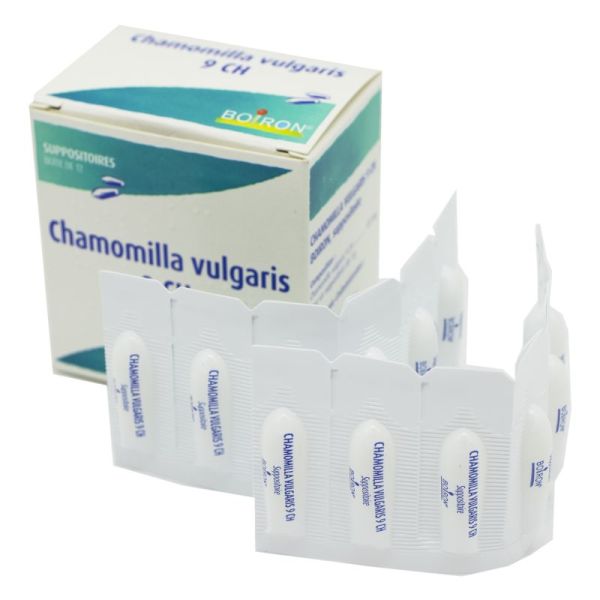 Chamomilla vulgaris 9 CH, 12 suppositoires de 1g - Boiron