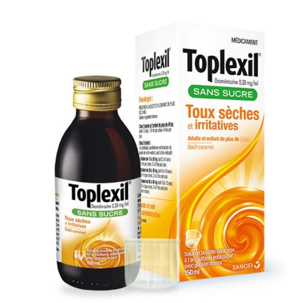 Toplexil, solution buvable, sans sucre - Flacon 150ml