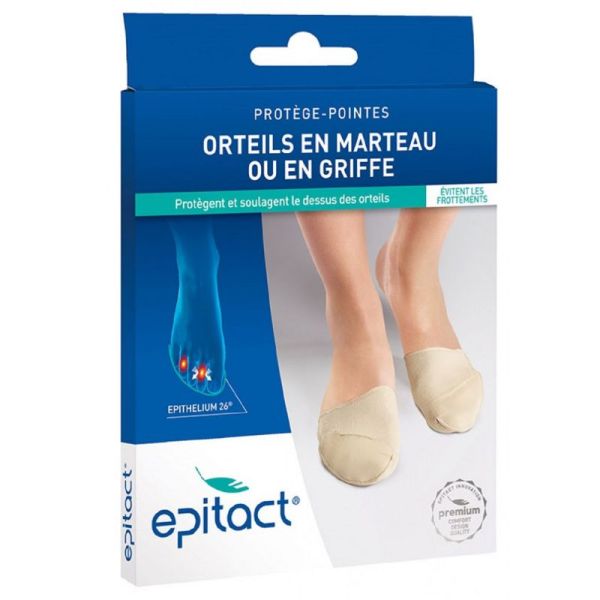 EPITACT Protège Pointes Plantaires + Orteils en Marteau - A Base d' Epithélium 26 - Bte/2