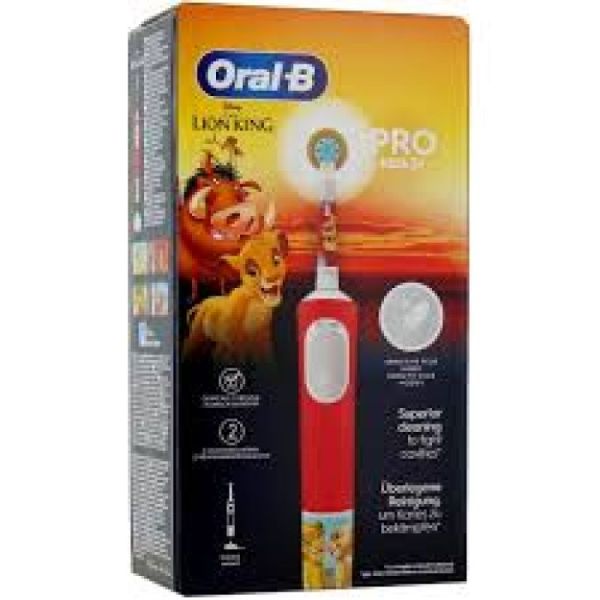ORAL-B Pro Kids 3+ - Brosse à Dents Electrique Rechargeables - Roi Lion- BTE/1