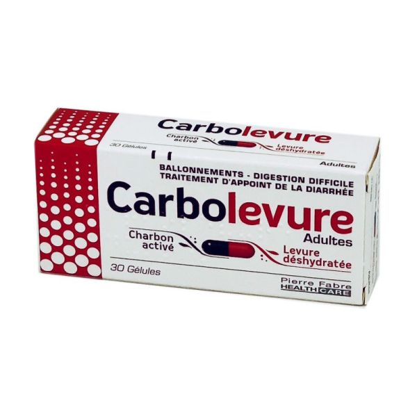 Carbolevure Adultes, 30 gélules