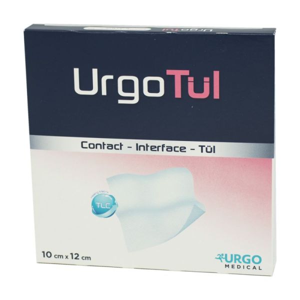 URGOTUL 10 x 12 cm - Boîte/16 - Pansement Interface, Technologie Lipido-Colloïde, TLC